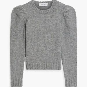 NEW DEREK LAM 10 CROSBY GREY PUFF SLEEVE SWEATER!